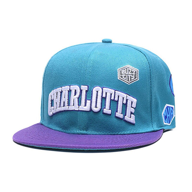 American Style Charlotte New Flat-Brimmed Basketball Cap for Men and Women, Adult Fashion Casual Hip-Hop Baseball Cap, Youth Cap American Style Charlotte New Flat-Brimmed Basketball Cap for Men and Women, Adult Fashion Casual Hip-Hop Baseball Cap, Youth Cap