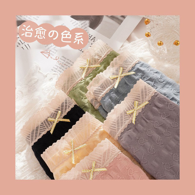 INS underwear lady pure cotton antibacterial cotton-toned girl cute fashion blast short skin underwear girl pure desire