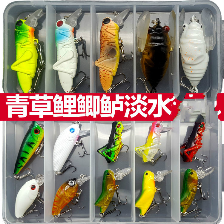 Pig-fish carp bait pack bait road bait freshwater bionic grasshopper insect bait