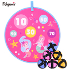 飞镖盘儿童户外魔术球亲子靶盘套装美人鱼恐龙派对幼儿园趣味教具粘粘球玩具飞镖