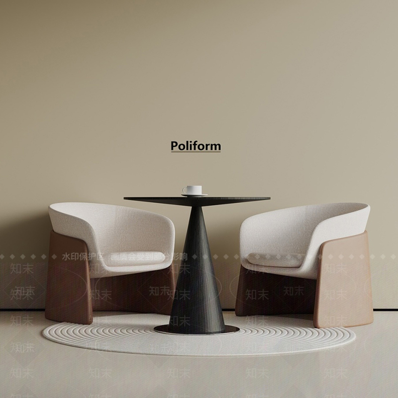 Modern Minimalist Hotel Lobby Reception Tables and Chairs, Sales Office Marketing Center Meeting Table and Chair Set