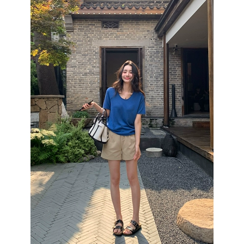 pusumede Шорты, штаны, высокая талия, свободный крой