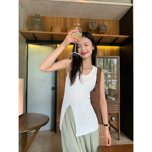 pusumede Рубашка с разрезом u-neck neckess