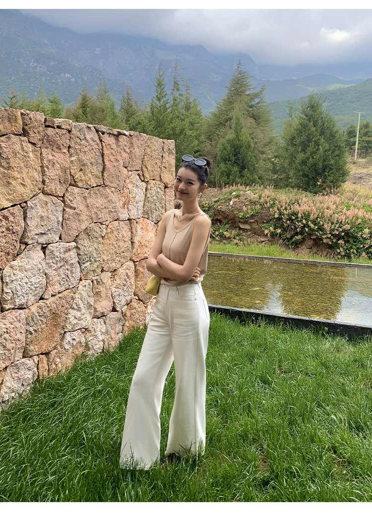 Топы/майки pusumede 复古性感露背吊带背心女夏季外穿宽松慵懒休闲无袖上衣