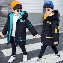 Childrens clothes boy cotton clothes CUHK Scout cotton thickened warm down cotton medium long cotton clothes