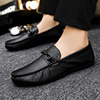 2025 Summer New Breathable Loafers for Men, British Style Soft Sole Casual Leather Shoes, Slip-On Lazy Driving Shoes for Men