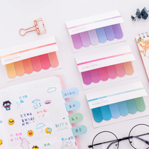 Post-It stickers page number tag cute notes key transparent Mark color indicator fluorescent mark pagination notebook small book wholesale students use book sign paper index paste girl heart
