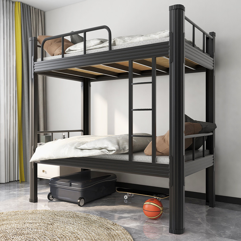 Bunk bed bunk bed double bed bunk iron bed frame student dormitory apartment high and low bed iron bed single bed