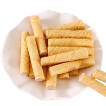 Cute bean-flavored taro egg rolls milk meringue rolls rich sandwich crispy biscuits milk-flavored casual snacks