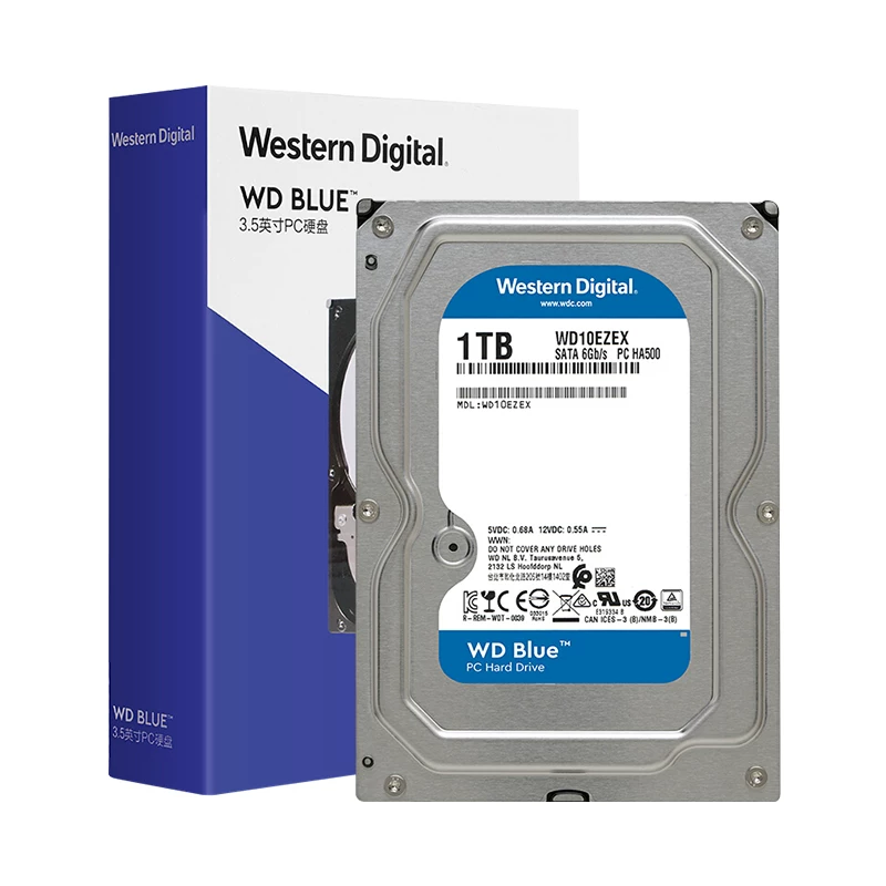 WD Western Data Механический жесткий диск 1ТБ 2ТБ 3Т 4Т 6ТБ синий диск вертикальный настольный компьютер хранение