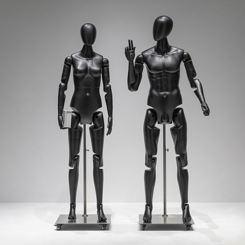 人体模型 运动模特道具男女机器人可活动关节假人偶AI全身人体模型展示架：时尚界