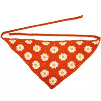 Апельсиновый [маленький диази треугольник шарф]