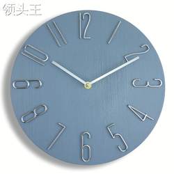 Amazon's popular wall clock creative Nordic wall clock living room home modern silent wall clock