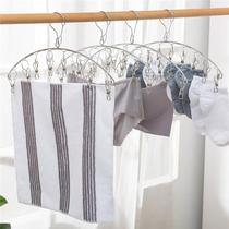 Socks rack Socks Rack Dorm Room Containing Sunsocks Towel Hanger Windproof Multi Clip Arched Stainless Steel Socks Clip P