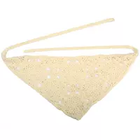 Бежевый шарф, в цветочек