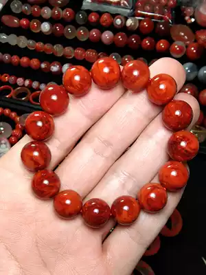 Xiaosu Sunan Red Ice floating persimmon red rose red cherry red hand string hand string beads accessories live payment special shot