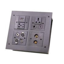 CHDIYI multimedia wall socket table embedded multi-functional stage conference plug box HDMI high-definition microphone