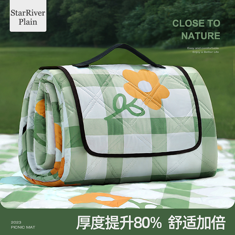 日本製 アウトドア 厚手 ビーチマット キャンプ ピクニック 防水 防湿マット 春 遠出 芝生 ピクニックマット ポータブル フロアマット