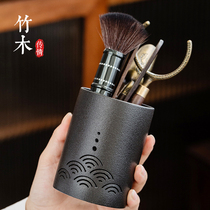 Black Sandalwood Tea Road Six Gentlemen Suit Solid Wood Kutian Tea Accessories Tea Tea Tool Tea Cartridge Tea Clip Tea Spoon Tea Needle