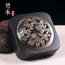 Bamboo Wood Pollination Urkin Stone Incense Burner Pan Aroma Home Sandalwood Room Creative Pendulum with Fragrant Tea Aisle Accessories Perfumer