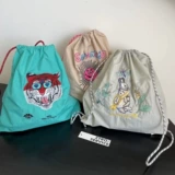 Складной японский рюкзак, сумка через плечо, с вышивкой