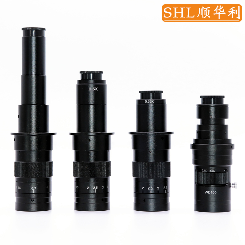 SHL Cishuali XDC-10A Optical Microscope Lens Single Cylinder 0745 Lens Accessories 21-135X Continuous Zoom Industrial Microscopy Vision Detection CS Lens 0 3