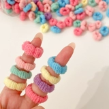 Милое детское прочное безвредное эластичное полотенце, детская резинка для волос, не повреждает волосы