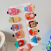 Клубника, заколка для волос, комплект, 10 шт