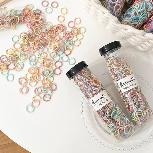 Милая детская безвредная эластичная резинка для волос, аксессуар для волос, маленькие резиновые кольца, не повреждает волосы