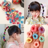 Милое детское прочное безвредное эластичное полотенце, детская резинка для волос, не повреждает волосы