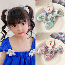 2022 New Childrens Bow Knot Fashion Ponytail Hair Rope Girls Head Rope Childrens Hair Accessories Baby Rubber Band Headwear