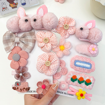 Net red 2022 new rabbit does not hurt hair clip headdress hair clip girl children little girl hair accessories baby hairpin