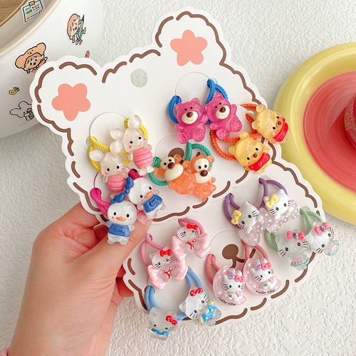 Милая детская безвредная резинка для волос, коллекция 2023, популярно в интернете, не повреждает волосы