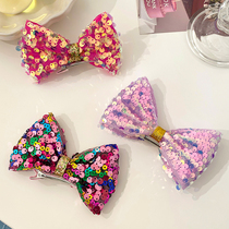 2022 new high-end three-dimensional bowknot hair accessories childrens hair clip little girl hairpin girl baby clip headdress
