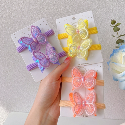 Детская безвредная резинка для волос, заколка для волос с бантиком, аксессуар для волос, коллекция 2023, не повреждает волосы