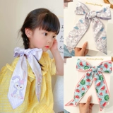 Детская повязка на голову, аксессуар для волос с бантиком, летняя лента, Южная Корея, популярно в интернете