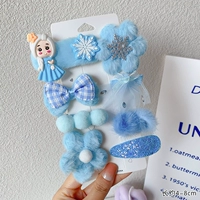 Синий наряд маленькой принцессы, комплект, 8 шт