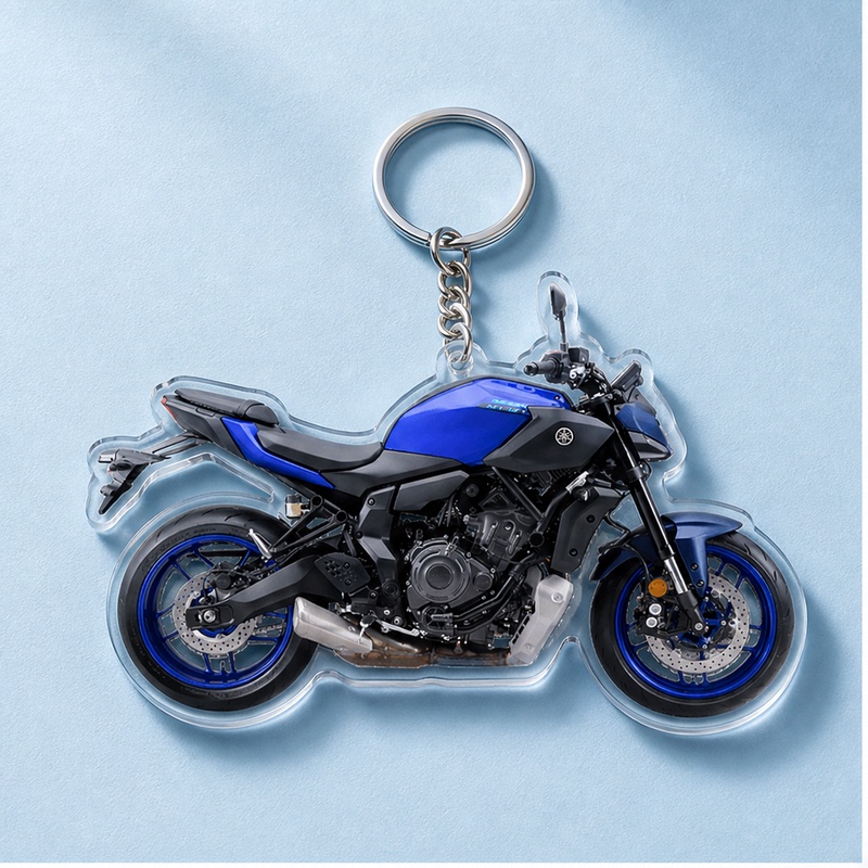 Suitable for Yamaha Yamaha Mt07 Motorcycle Modification Accessories Acrylic Keychain Key Shell Accessories