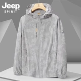 JEEP SPIRIT Джип, мужская летняя легкая и тонкая дышащая ультрафиолетовая шелковая одежда для защиты от солнца, защита от ультрафиолета