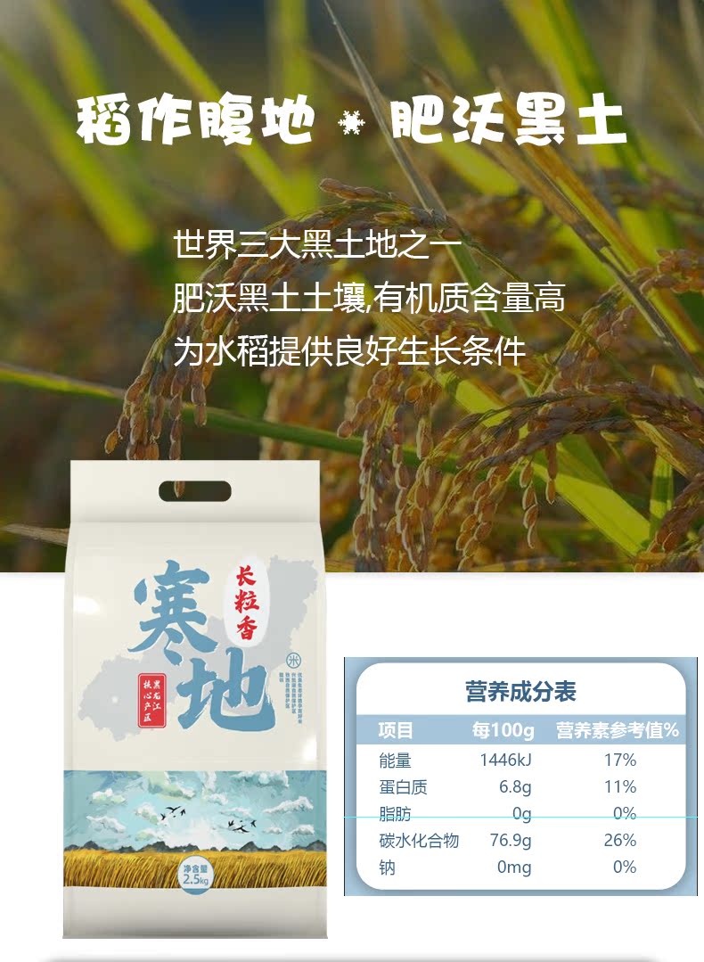 前1w30%【5斤装】黑龙江寒地长粒香大米