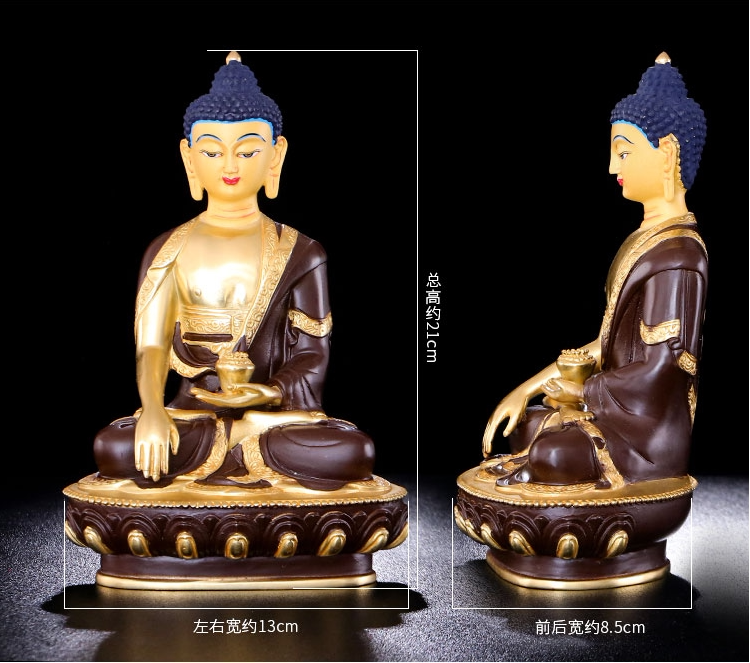 Sakyamuni Buddha 7 inch Tibetan to be dedicated to supplies Home Buddha Former dedicated to the mercy of the Mercy Law Apparatus Buddhist Supplies