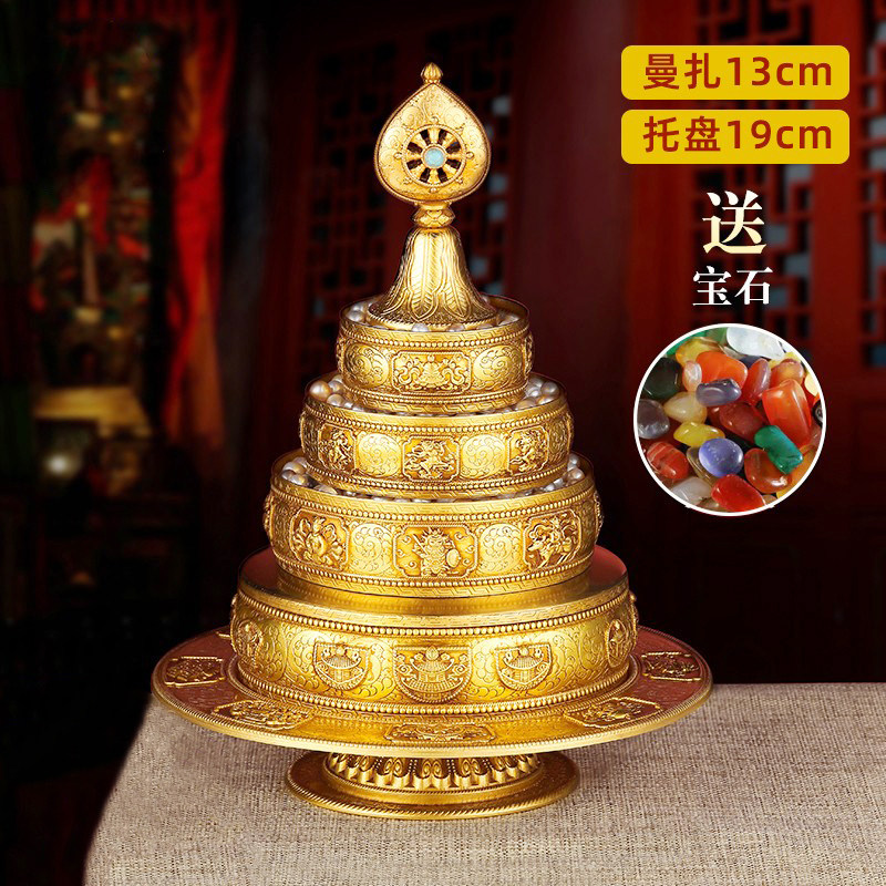 Tibetan pure copper eight auspicious manza pan imitation Nepal thirty-seven for mancha romanda pan kinsa shop