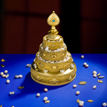 Upgrading the pure Bronze Manza disc Lawing Academy Kambu Design Manzapan Eight Treasure Man Tea Romanza 10cm