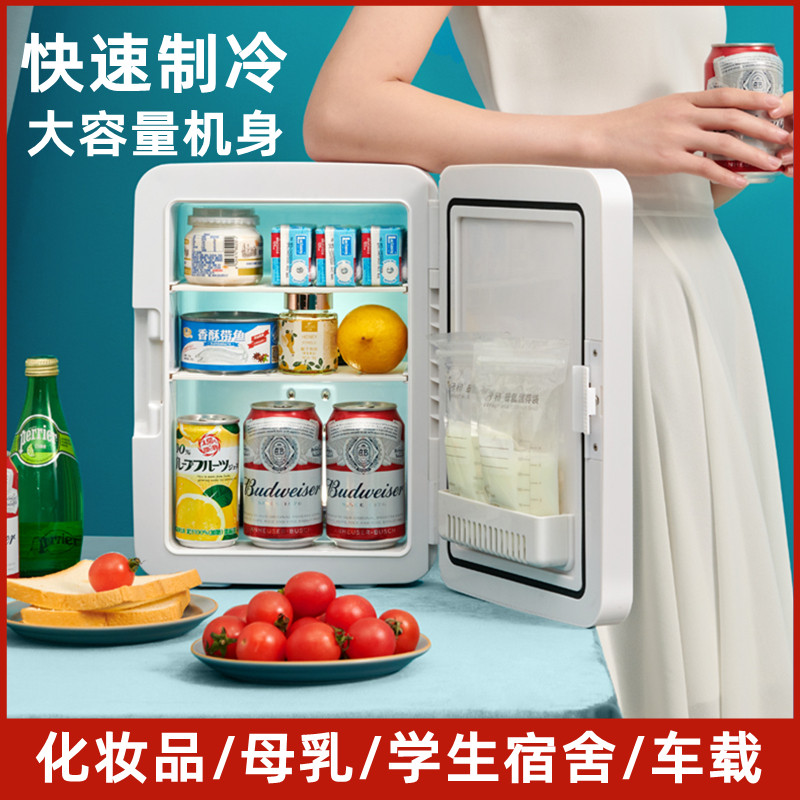 Student bedroom mini refrigerator freeCar refrigerator home cosmetic mask rental room milk refrigerator