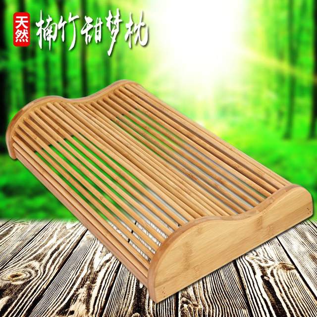 Bamboo pillow protects and repairs cervical vertebra pillow, single spine pillow, health care hard pillow, adult summer cooling pillow, nap in summer