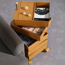 Rotary Bed Head Cabinet Removable Storage Containing Cabinet Bedside Cabinet Netting Red Ins Modern Minimalist Creative Cosmetics Cabinet