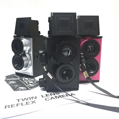 Adult science retro camera double reverse 135 film camera diy Assembly to send students to friends birthday gift