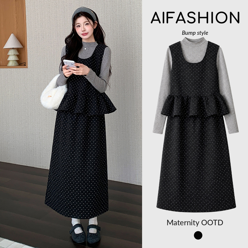 Maternity Wear Autumn and Winter 2026 New Design Woolen Polka Dot Suit Loose and Stylish Three-Piece Set during Pregnancy Maternity Wear Autumn and Winter 2026 New Design Woolen Polka Dot Suit Loose and Stylish Three-Piece Set during Pregnancy