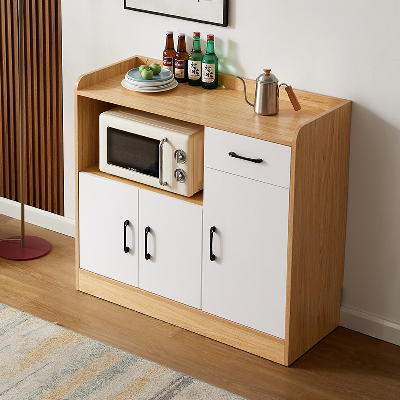 Soliwo Simple Modern Kitchen Meal Nexthroom Household with one wall high cabinet Light luxury bowl cabinet microwave cabinet restaurant