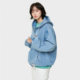 MARKM trendy brand washed blue denim hooded zipper couple coat jacket male BTS star ແບບດຽວກັນ